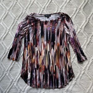 Karen Kane Multicolored 3/4 Sleeve Too